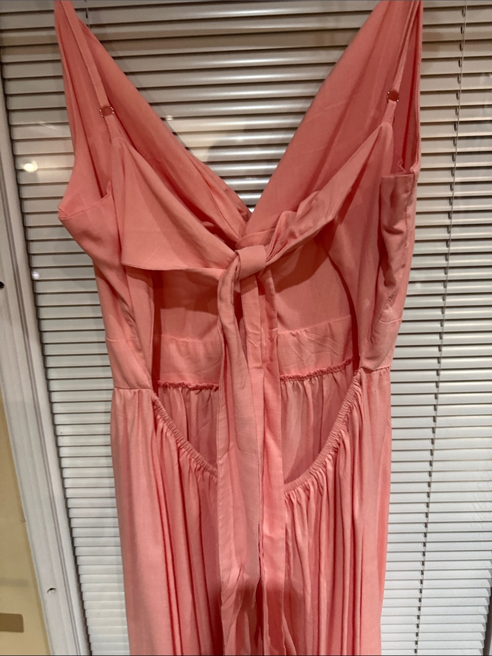 Cupshe Coral Pink Spaghetti-Strap Maxi Dress - Picture 3 of 6